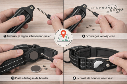 PawTrack™ - AirTag Hondenhalsband